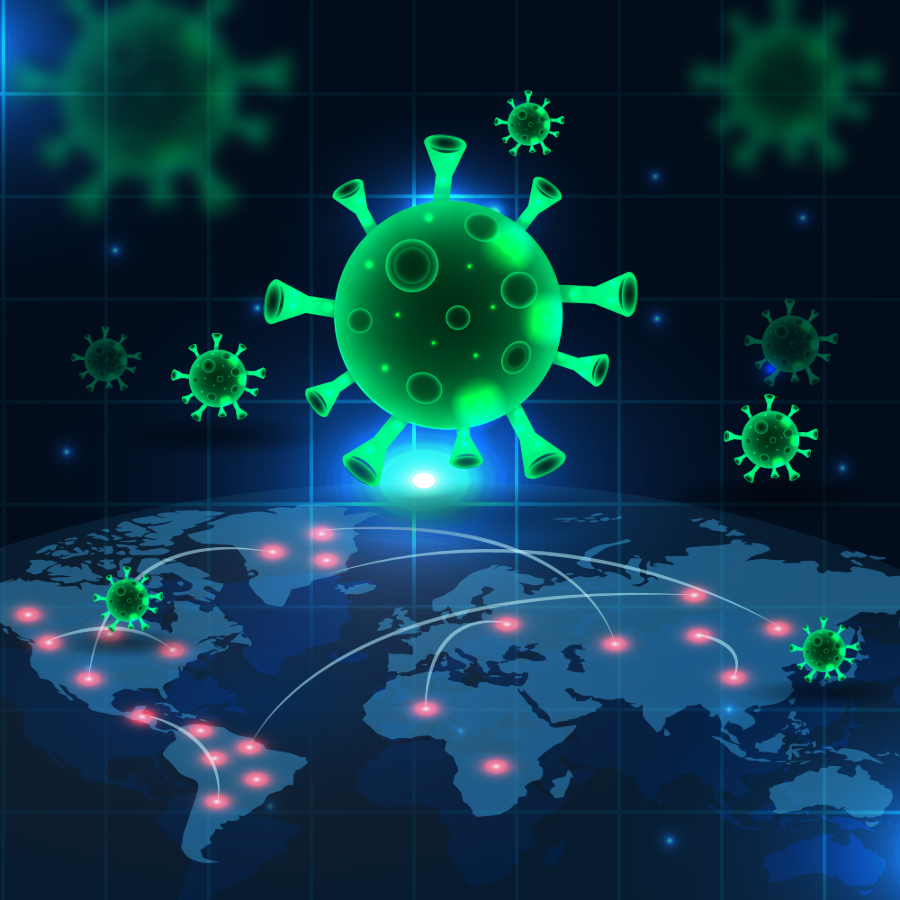 Ilustrasi Virus Mpox. (Foto/Freepik)