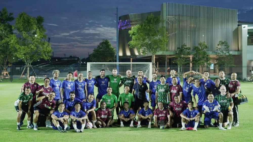 Skuad Persib Bandung saat TC di Thailand. (Foto/persib.co.id)