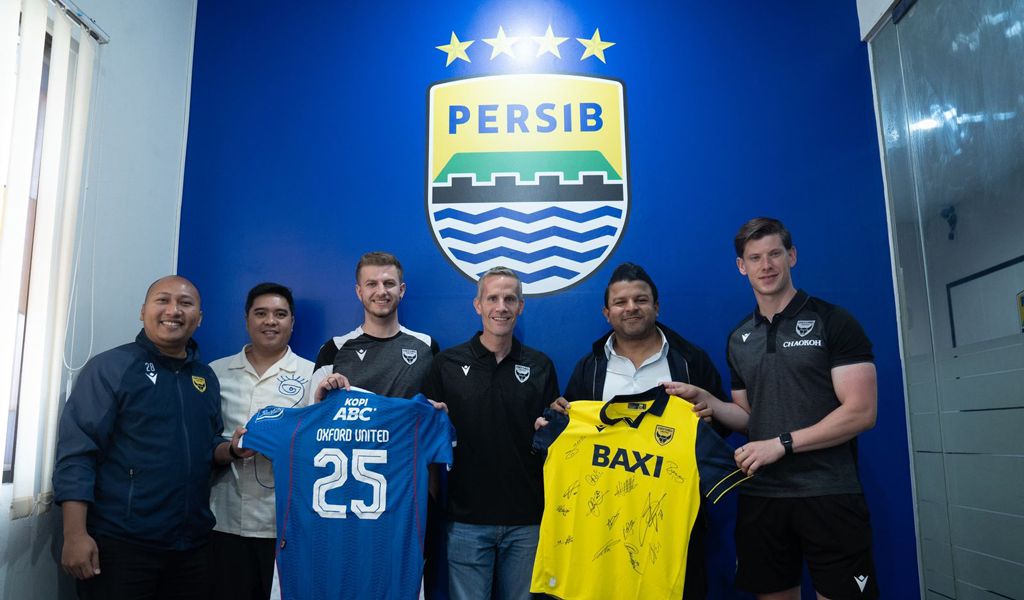 Persib menyambut delegasi klub asal Inggris, Oxford United FC di Graha Persib. (Foto/persib.co.id)