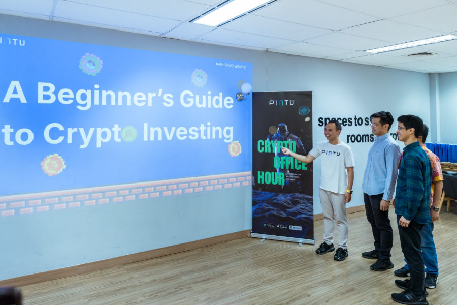 PINTU Dorong Literasi Blockchain dan Crypto, Respons Tren Pertumbuhan Positif Pintu Goes to Office menyambangi Cermati Fintech Group. (Foto/doc. PINTU)