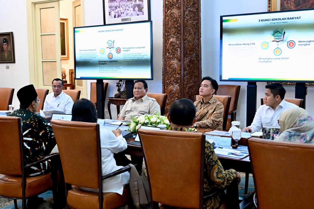 Prabowo Gelar Rapat Terbatas di Istana. (Foto/instagram Sekretariat Kabinet)