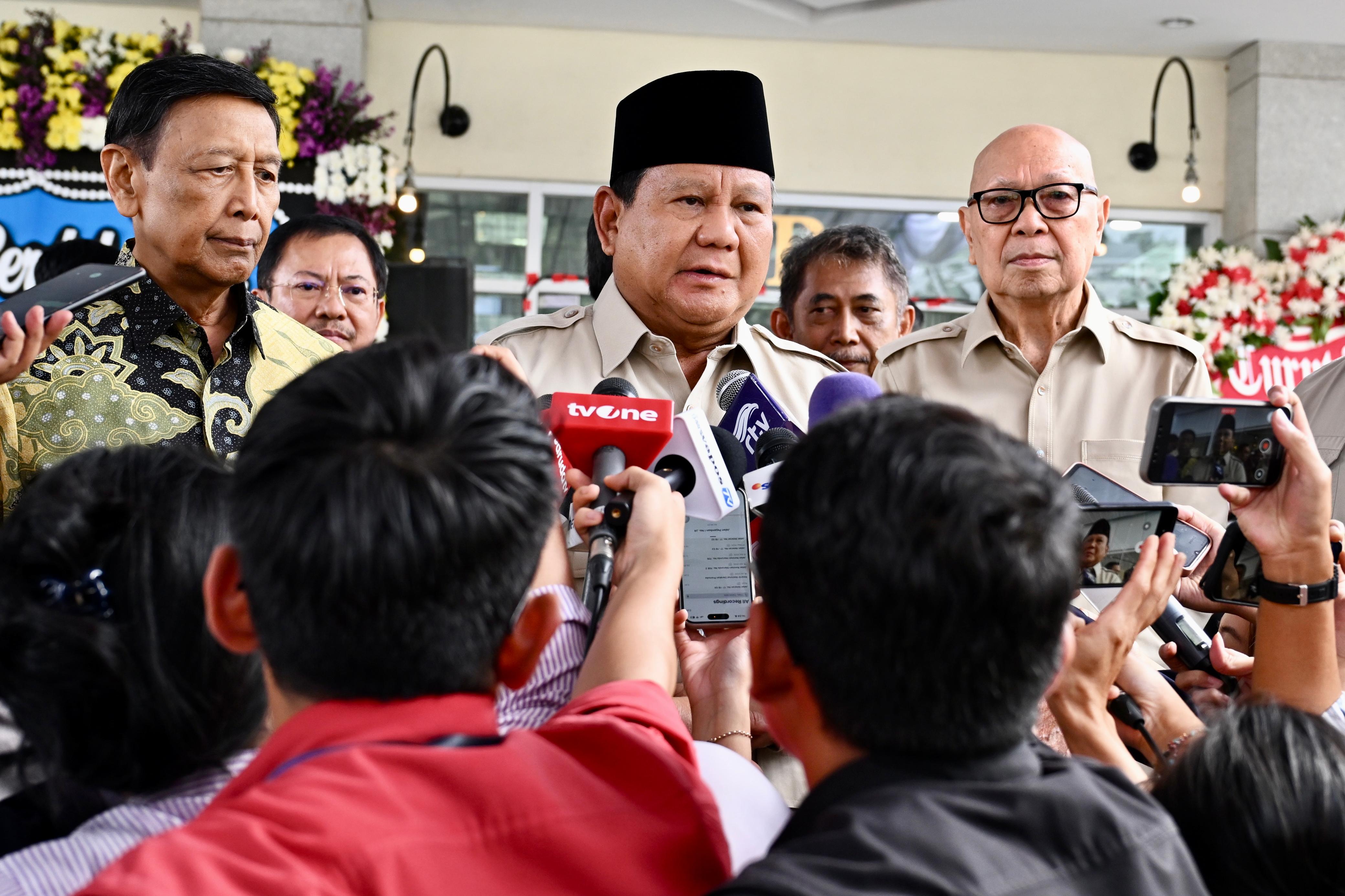 Presiden Prabowo Subianto saat diwawancarai. (Foto/BPMI)