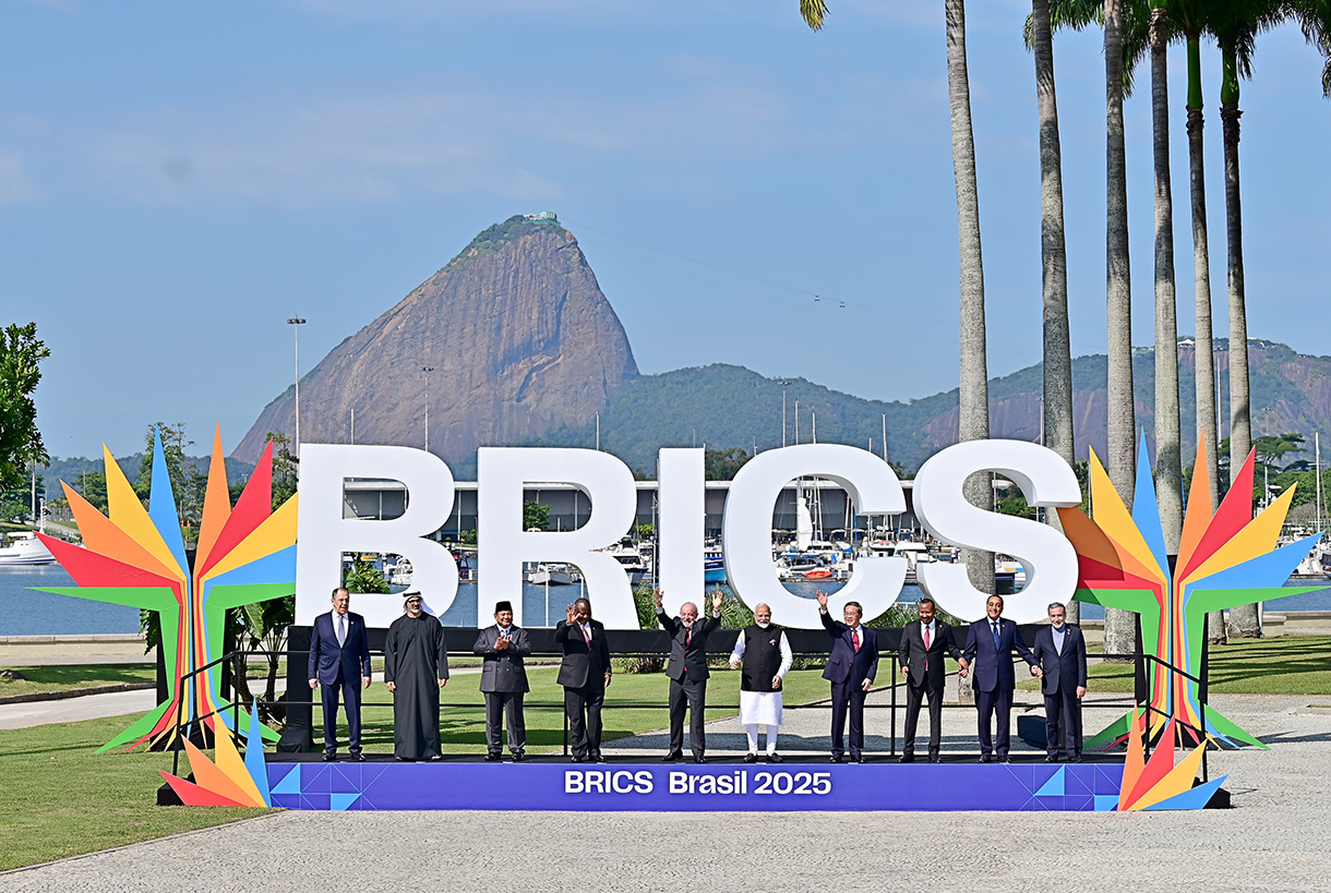 Presiden Republik Indonesia, Prabowo Subianto menghadiri Konferensi Tingkat Tinggi (KTT) BRICS 2025 yang digelar pada Minggu, 6 Juli 2025, di Museum of Modern Art (MAM), Rio de Janeiro, Brasil. (Biropers)