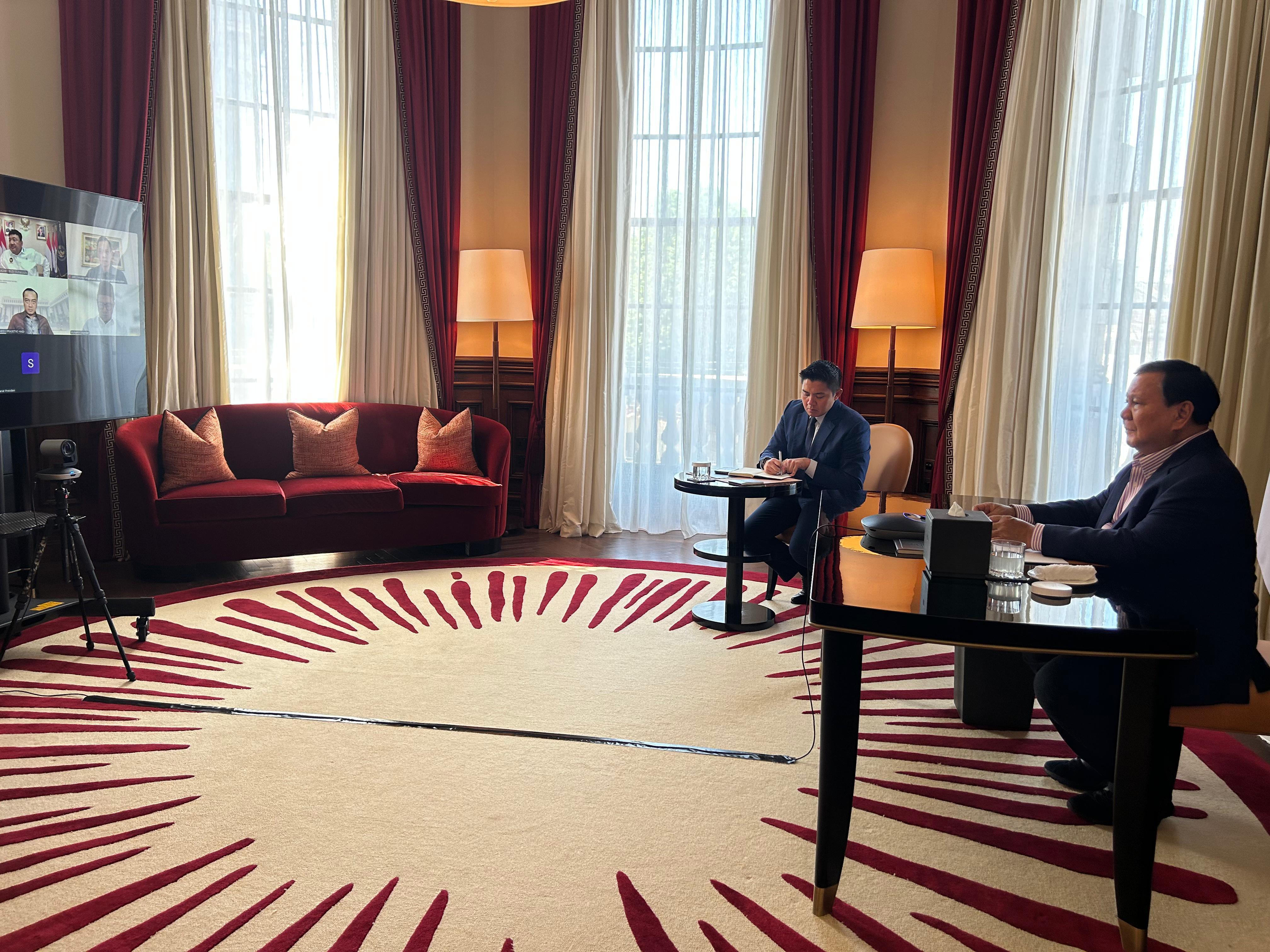 Presiden Prabowo Subianto pimpin Ratas. (Foto/BPMI)