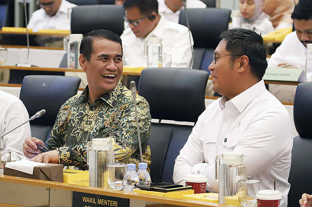 Rapat kerja Komisi IV bersama Kementerian Pertanian. (BeritaNasional/Elvis Sendouw)