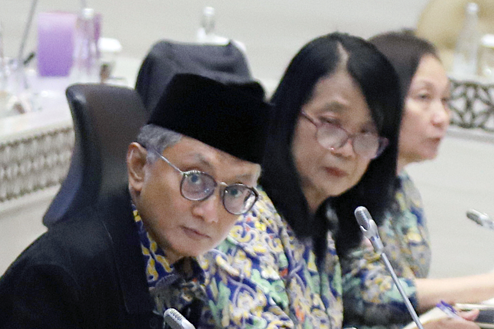Rapat Kerja Komisi V bersama Kementerian Pekerja Umum. (BeritaNasional/Elvis Sendouw)