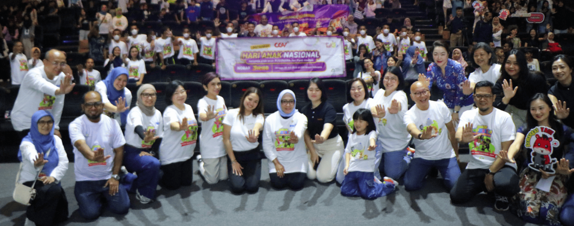 Kementerian PPPA mengajak ratusan anak nonton bareng film Jumbo. (Foto/Dok Kemen PPPA)