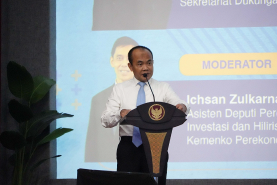 PP Nomor 28 Tahun 2025 Terbit, Dorong Kemudahan Berusaha dan Pertumbuhan Investasi Sekretaris Kemenko Perekonomian Susiwijono Moegiarso saat berpidato. (Foto/Kemenko Perekonomian)
