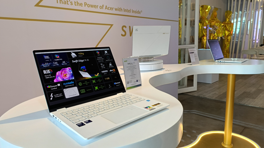 Spesifikasi Lengkap Acer Swift Edge 14 AI, Laptop Copilot+ PC Super Ringan Acer Swift Edge 14 AI resmi meluncur di Indonesia. (BeritaNasional/Iman)