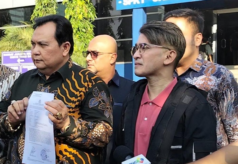 Ruben Onsu laporkan sebuah akun TikTok (Beritanasional/Bachtiar)