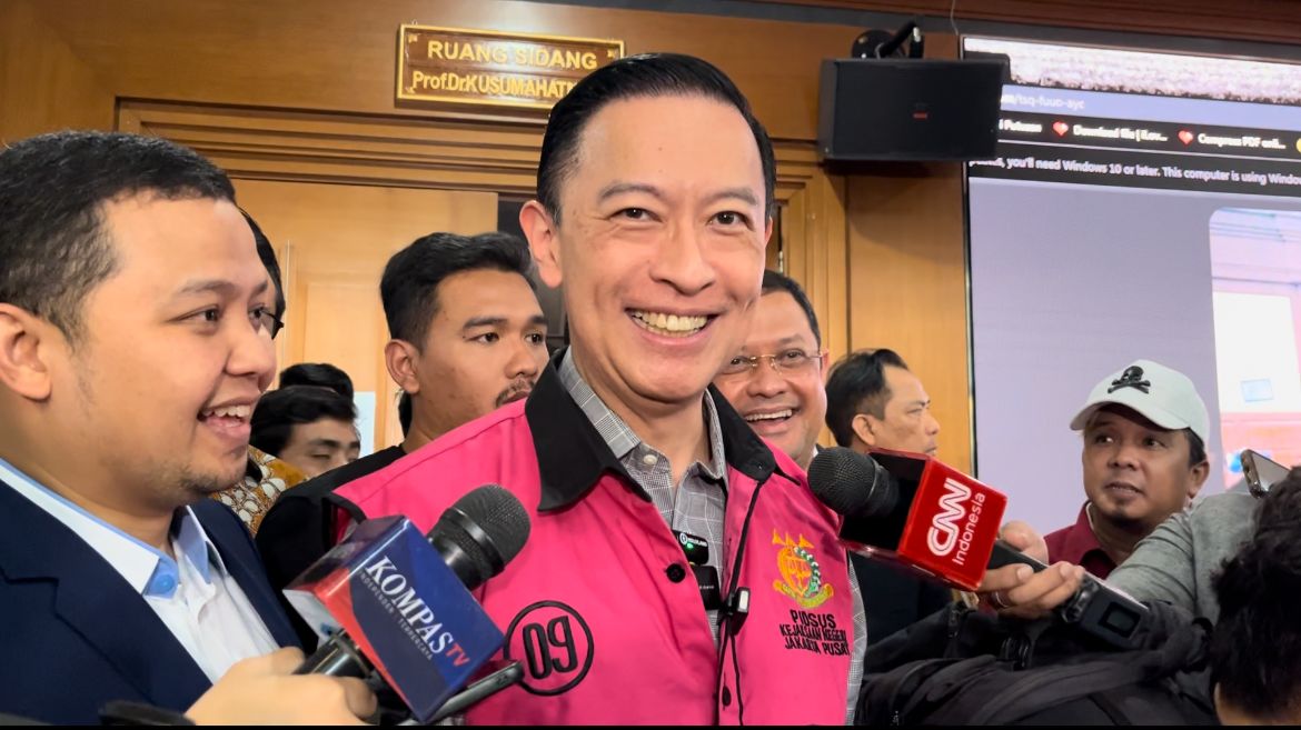 Terdakwa importasi gula Tom Lembong saat jalani sidang di Pengadilan Tipikor. (BeritaNasional/istimewa)