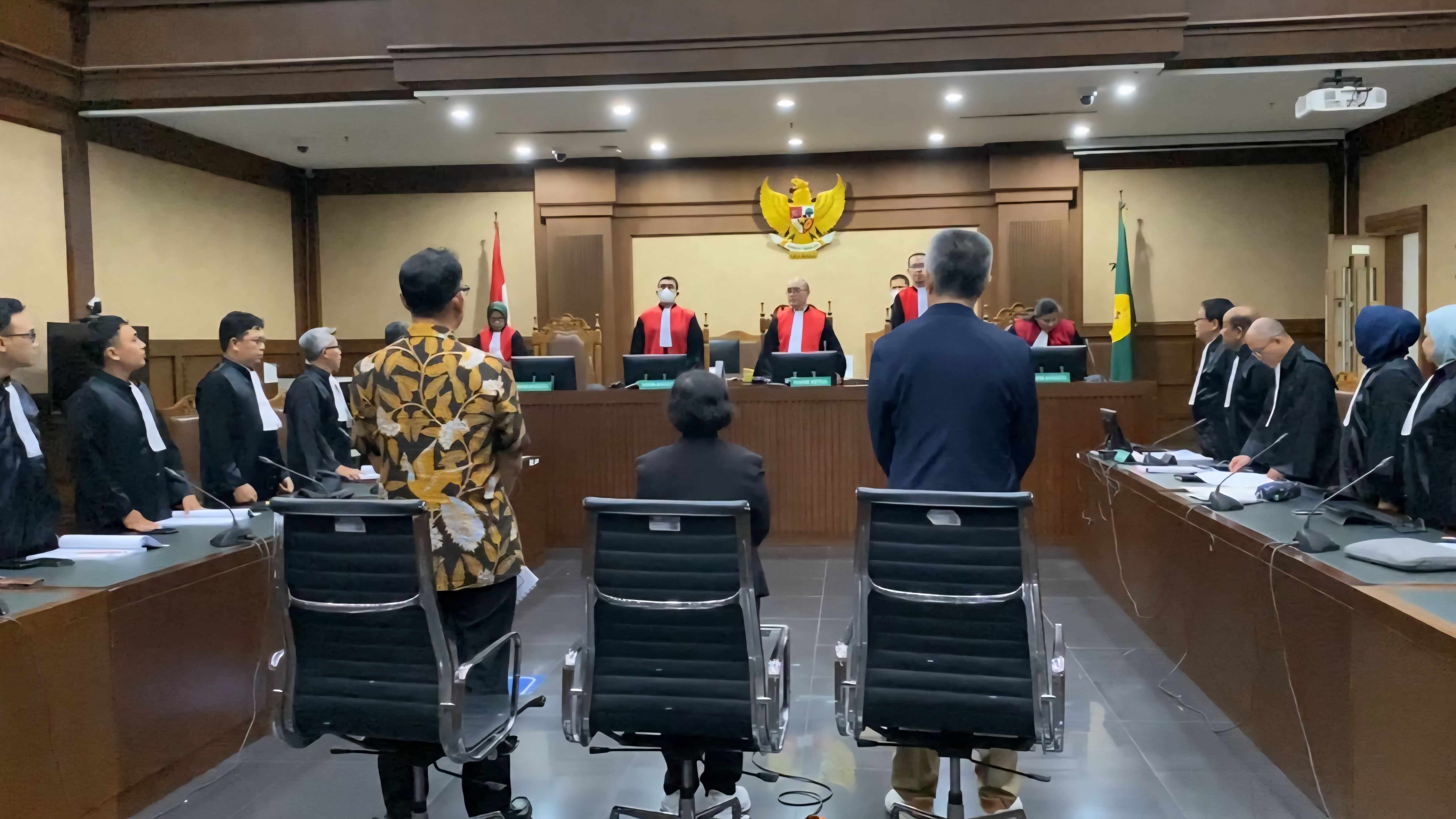 3 Terdakwa Korupsi Kredit LPEI Rugikan Negara Rp 958,5 Miliar. (BeritaNasional/Panji)