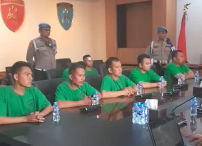 7 Brimob Jalani Pemeriksaan di Mabes Polri. (Foto/istimewa)