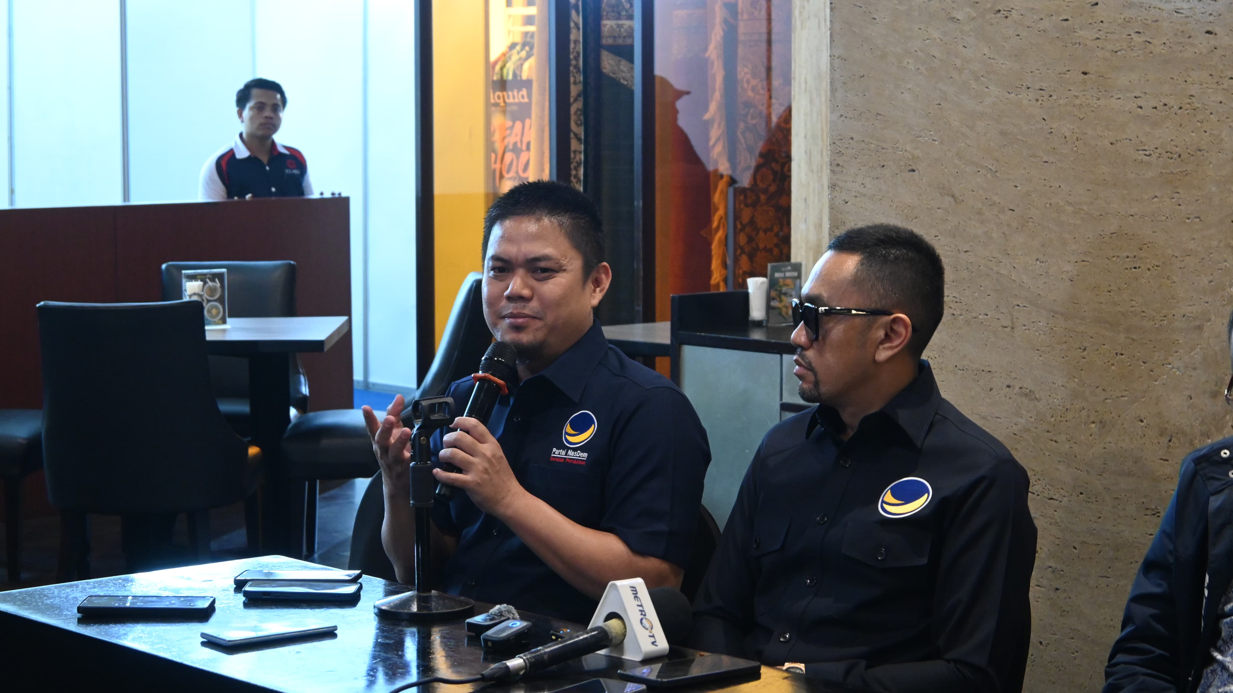 Bupati Kolaka Timur Abdul Azis saat menghadiri Rakernas NasDem. (Foto/Dok NasDem)