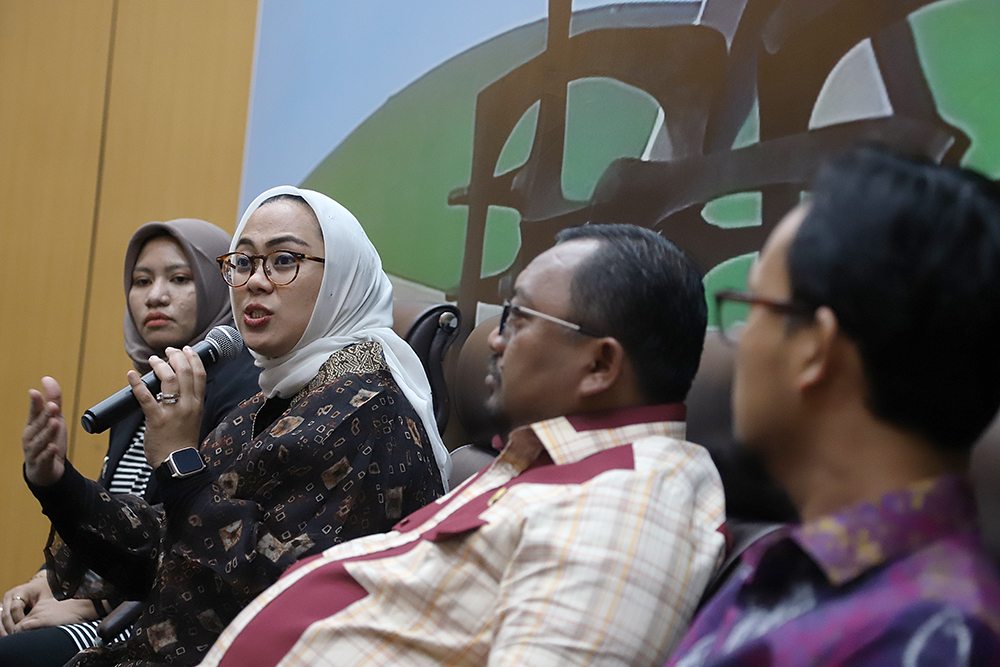 Koordinatoriat Wartawan Parlemen (KWP) bekerja sama dengan Biro Pemberitaan DPR RI menggelar diskusi Dialektika Demokrasi Dengan tema; "CKG & Gizi Gratis: Strategi Preventif Pastikan Generasi Indonesia Emas". (BeritaNasional/Elvis Sewndouw)