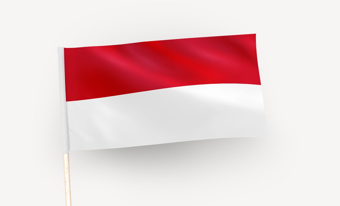 Bendera Merah Putih Indonesia. (Foto/freepik)