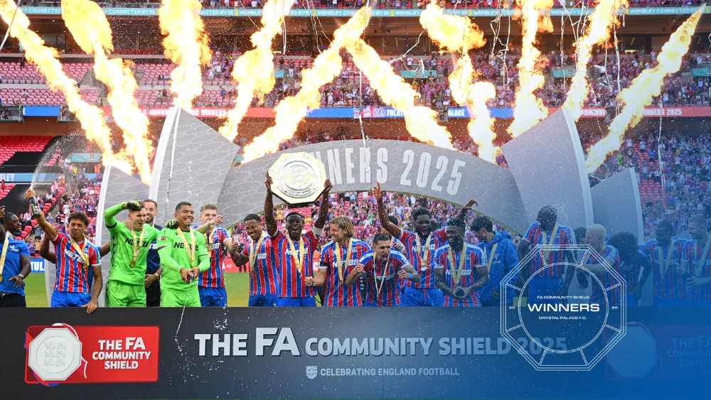 Crystal Palace saat menjuarai ajang Community Shield. (Foto/cpfc)
