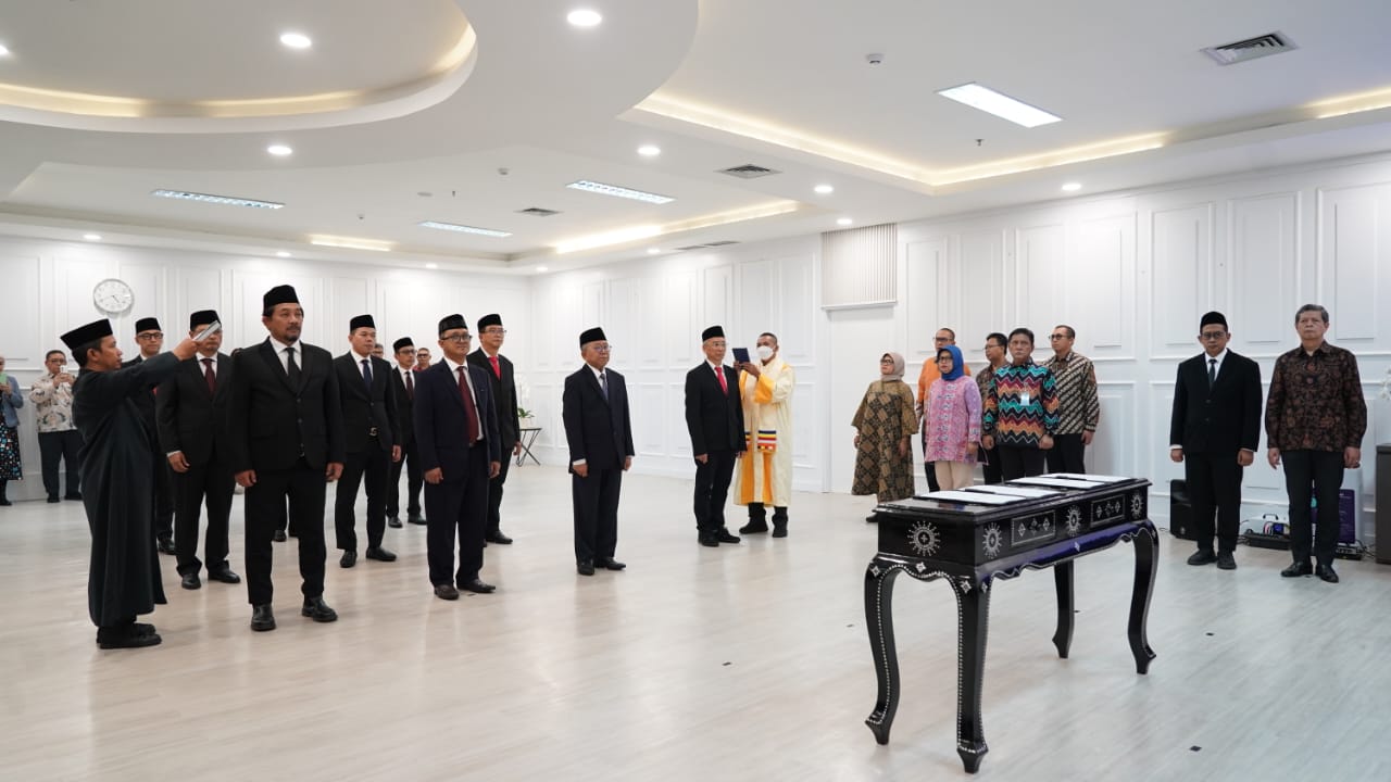 Daftar Lengkap 10 Komisioner LMKN 2025-2028 Resmi Dilantik. (Foto/Kemenkum)