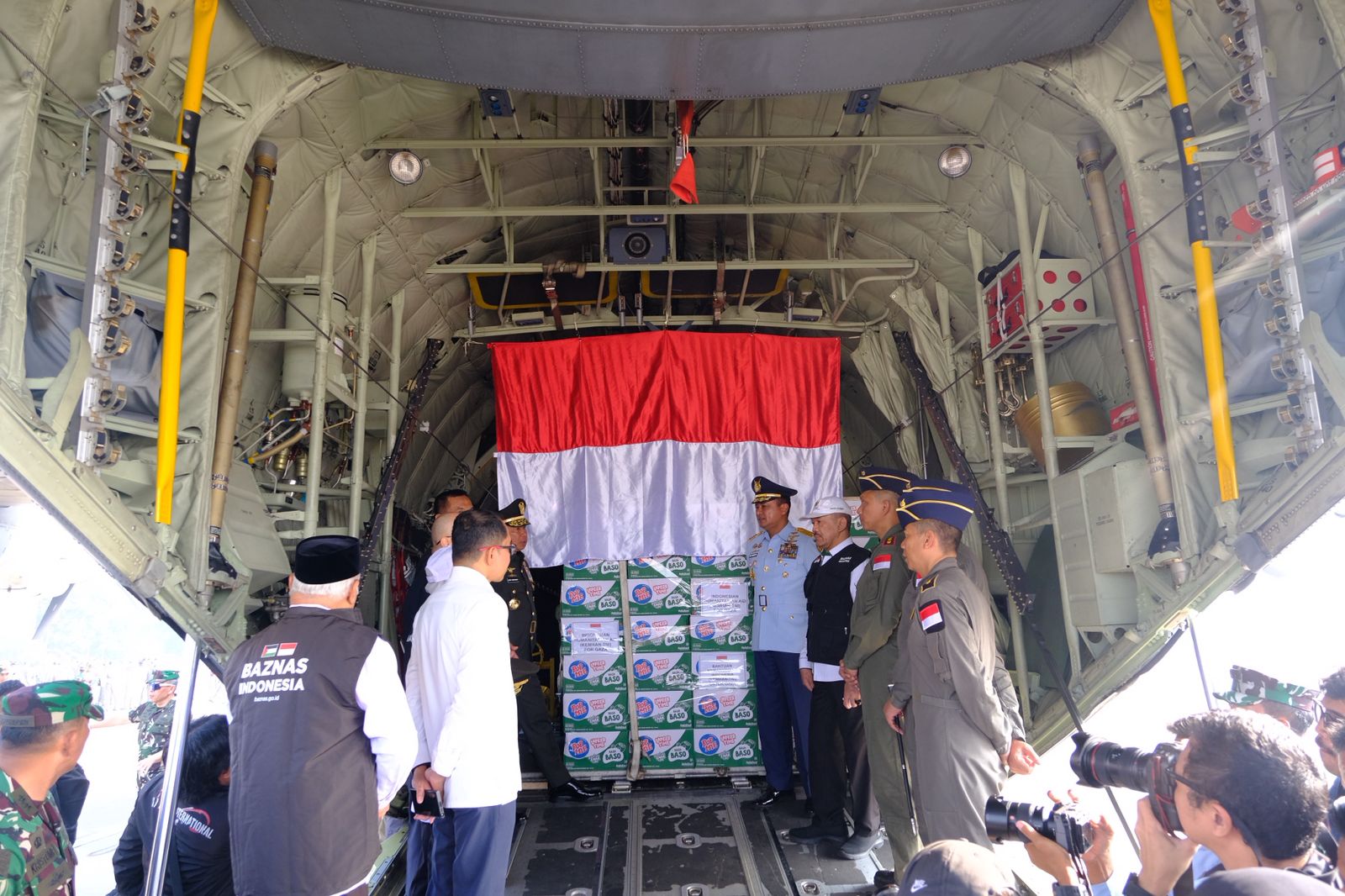 Misi kemanusiaan TNI AU ke Gaza jelang HUT ke-80 RI. (Foto/Doc.TNI AU)