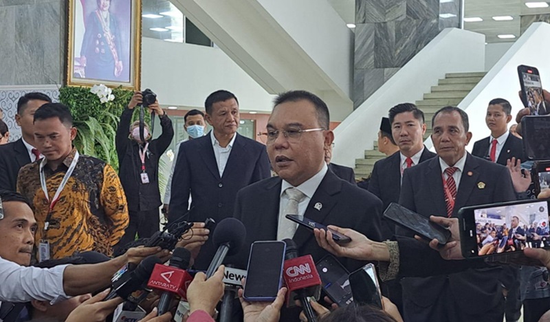 Pimpinan DPR Harap Pendemo Sampaikan Aspirasi dengan Tertib Wakil Ketua DPR RI Sufmi Dasco Ahmad (Beritanasional/Lydia)