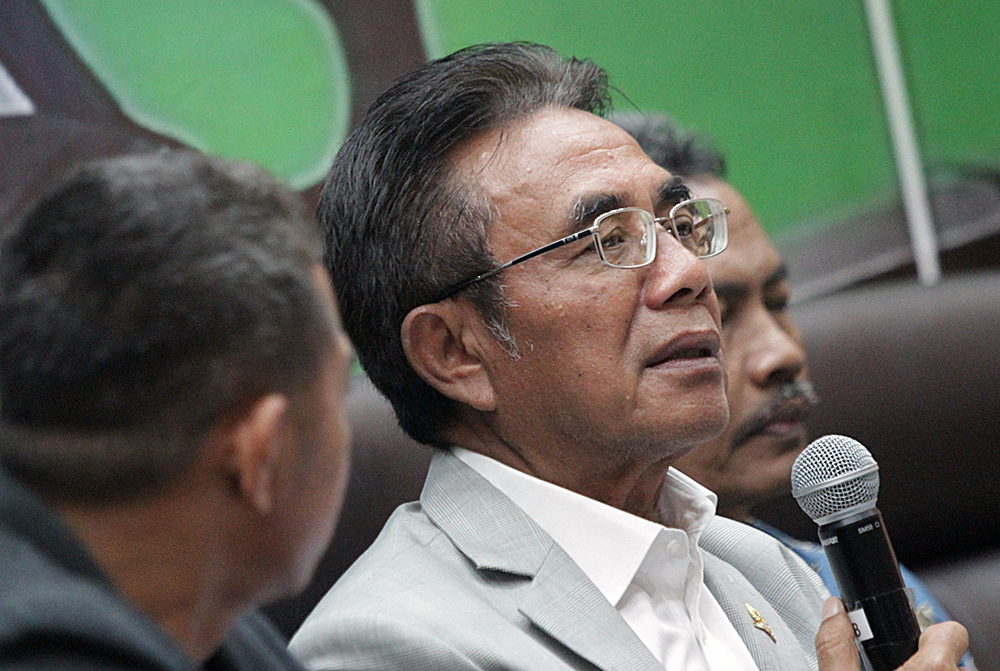 Dialektika Demokrasi dengan tema: “Mengupas Salah Satu Point pada RAPBN 2026 :  Memperkuat Ketahanan Pangan Nasional ". (BeritaNasional/Elvis Sendouw)