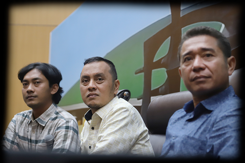 DPR RI menggelar diskusi Forum Legislasi Dengan tema "Akhiri Polemik Royalti, Revisi UU Hak Cipta Menjadi Solusi". (BeritaNasional/Elvis Sendouw)