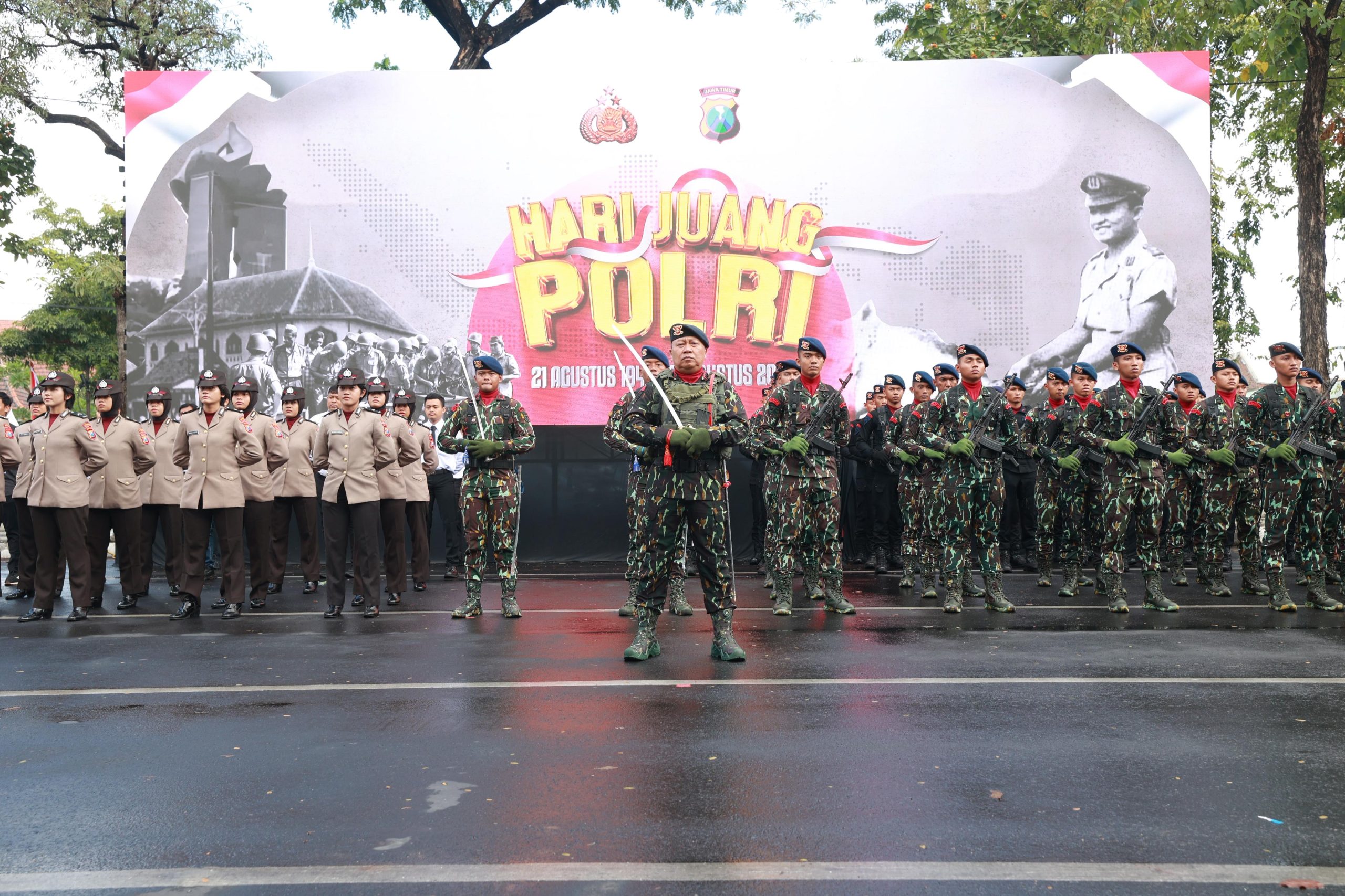 Peringatan Hari Juang Polri 2025 akan dipusatkan di Kota Surabaya. (Foto/doc. Humas Polri)