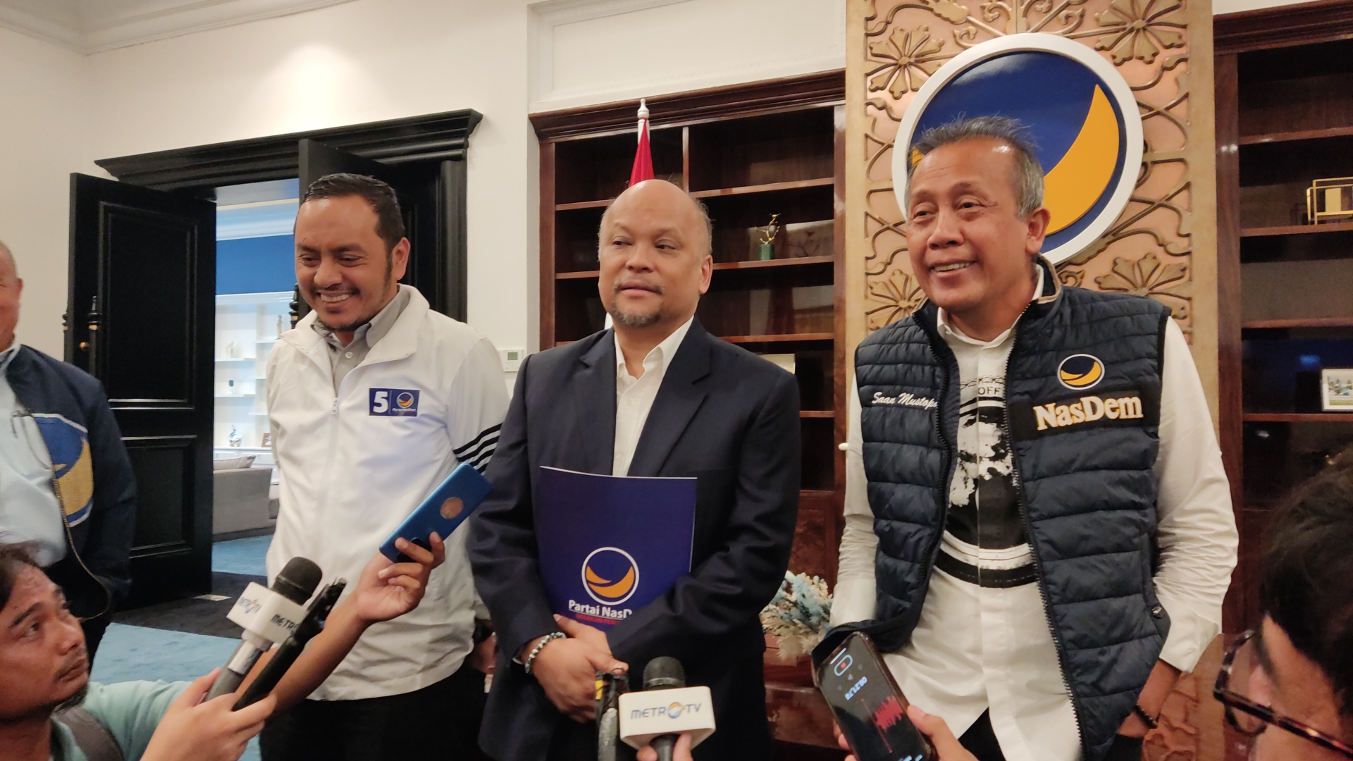 Mantan Cawagub Jawa Barat periode 2024-2029 lham Akbar Habibie (tengah). (BeritaNasional/Ahda)