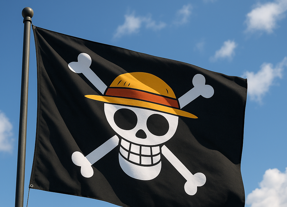 Ilustrasi Bendera One Piece. (Foto/istimewa)