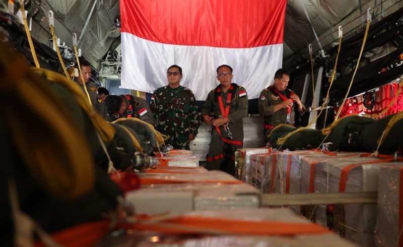 Indonesia berhasil kirim bantuan ke Gaza (Beritanasional/Lydia)
