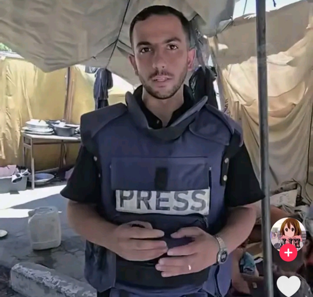 Salah satu jurnalis Palestina Annas Al Syarif tewas setelah tendanya dibom Israel. (BeritaNasional/istimewa)