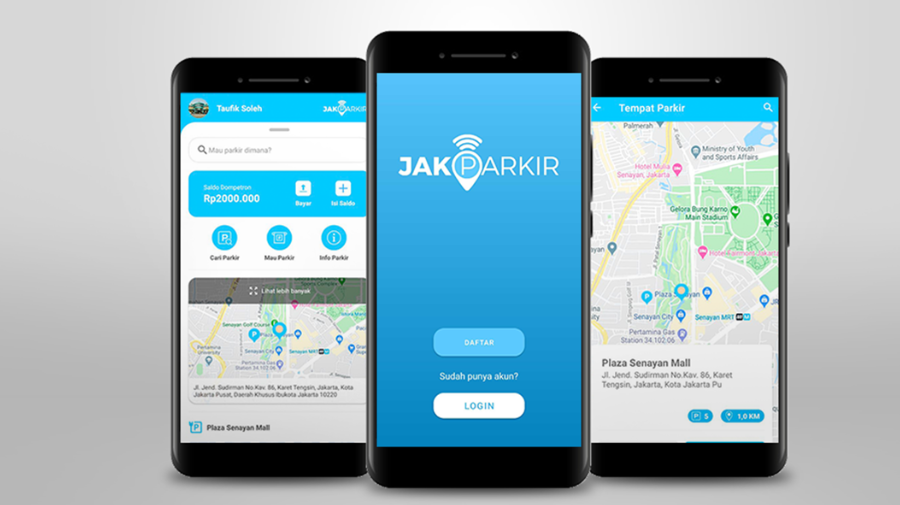 Ilustrasi  aplikasi JakParkir. (Foto/doc. tron)
