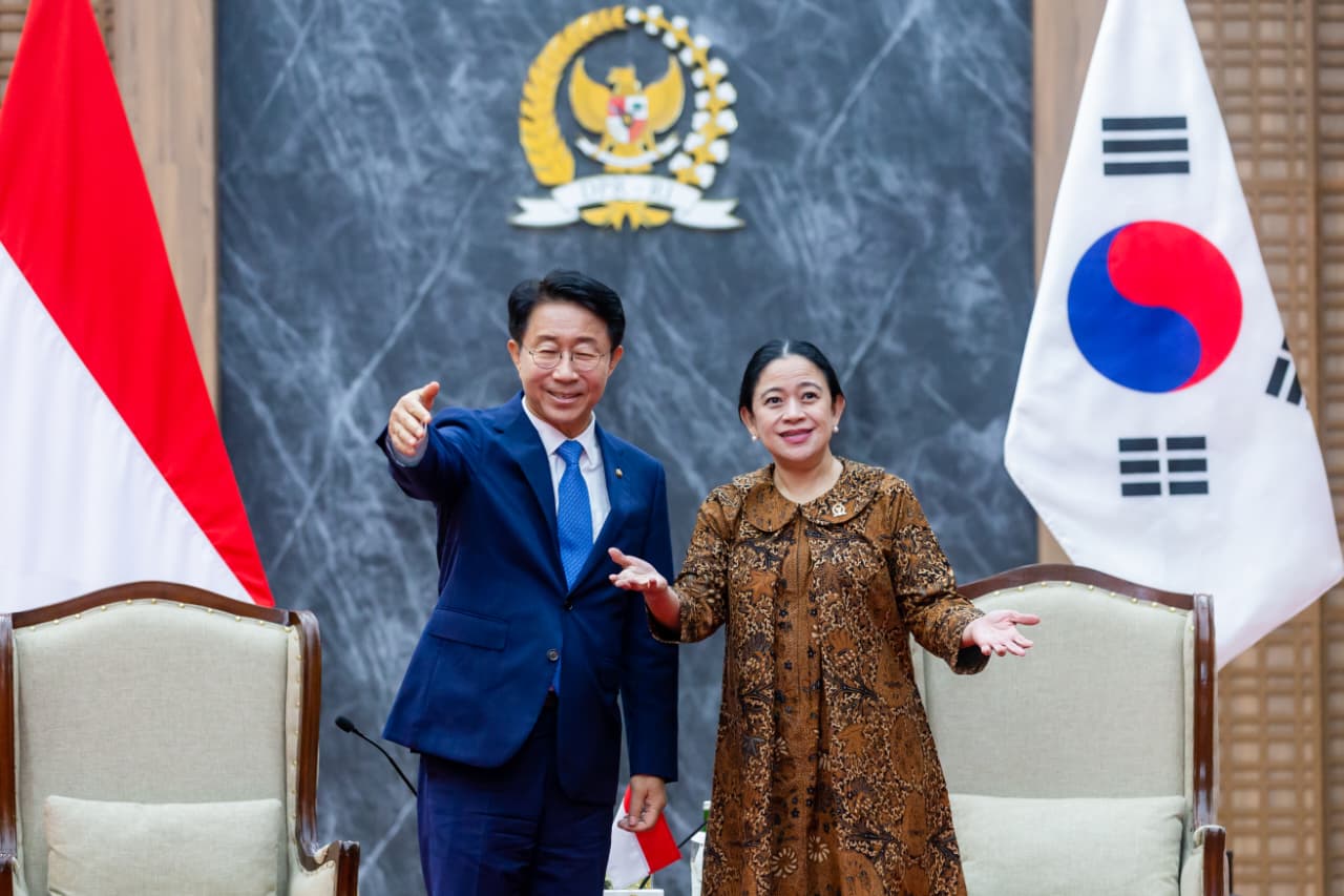 Ketua DPR RI Puan Maharani menerima Delegasi Utusan Khusus Presiden Republik Korea di Kompleks Parlemen. (Foto/Istimewa)