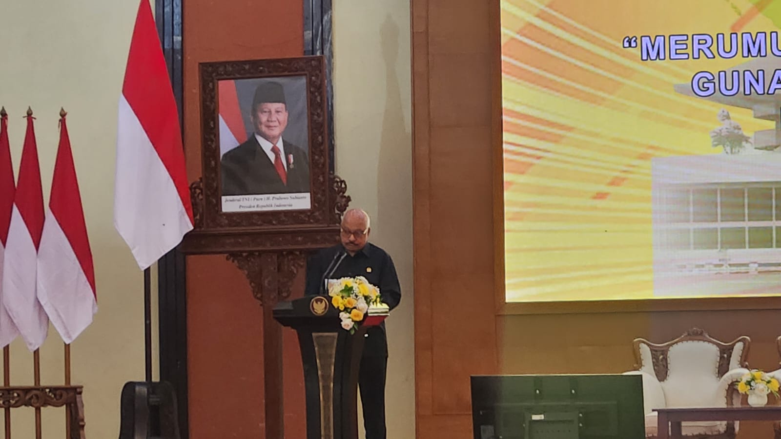 Ketua Fraksi Partai Golkar MPR RI Melchias Markus Mekeng. (BeritaNasional/Bachtiar)