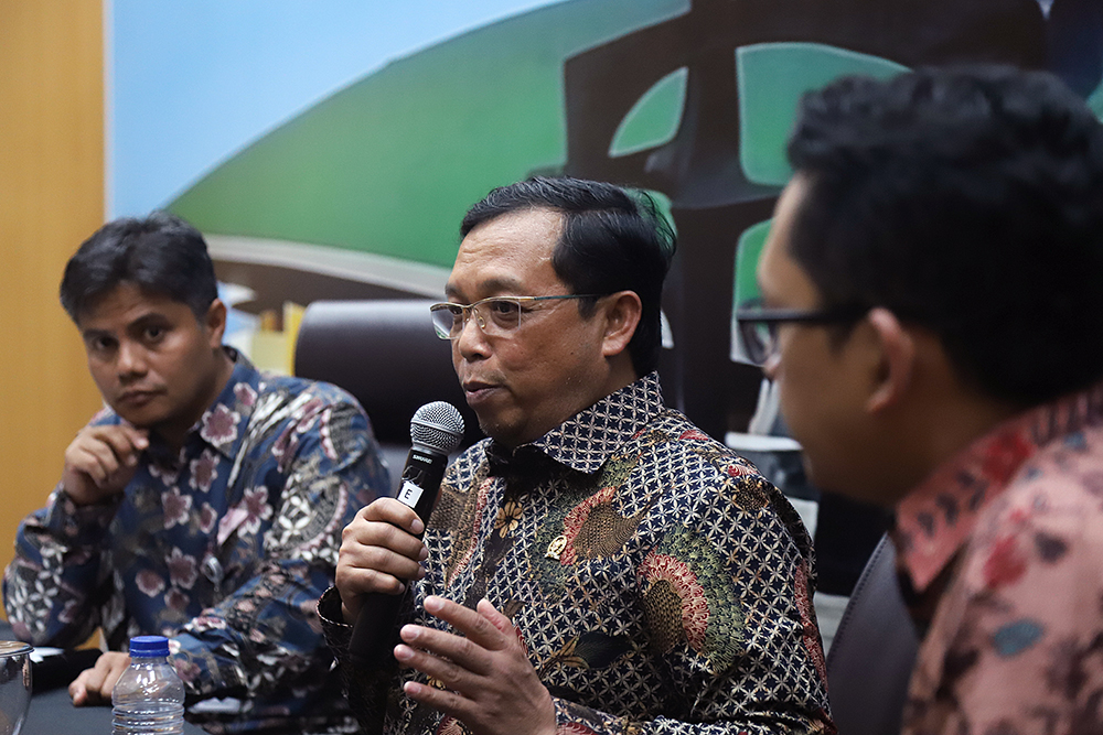 Diskusi Dialektika Demokrasi dengan tema "Menanamkan Semangat Kemerdekaan dari Usia Dini". (BeritaNasional/Elvis Sendouw)