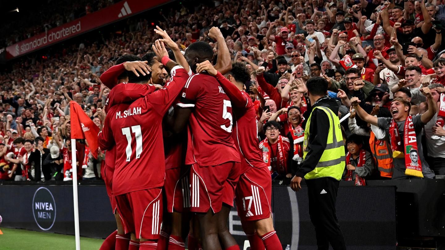 Liverpool Buka Musim Liga Inggris dengan Kemenangan Dramatis 4-2 atas Bournemouth. (Foto/Liverpool)