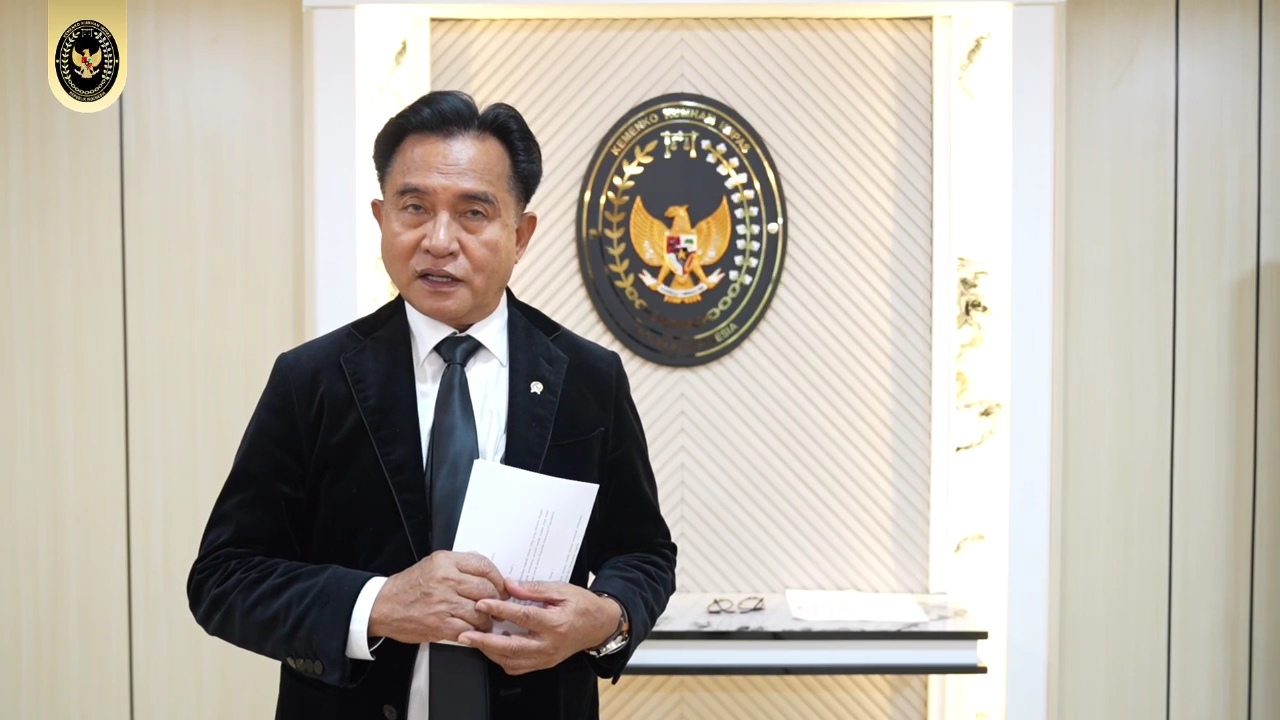 Menko Kumham Imipas RI Yusril Ihza Mahendra. (Foto/Istimewa)