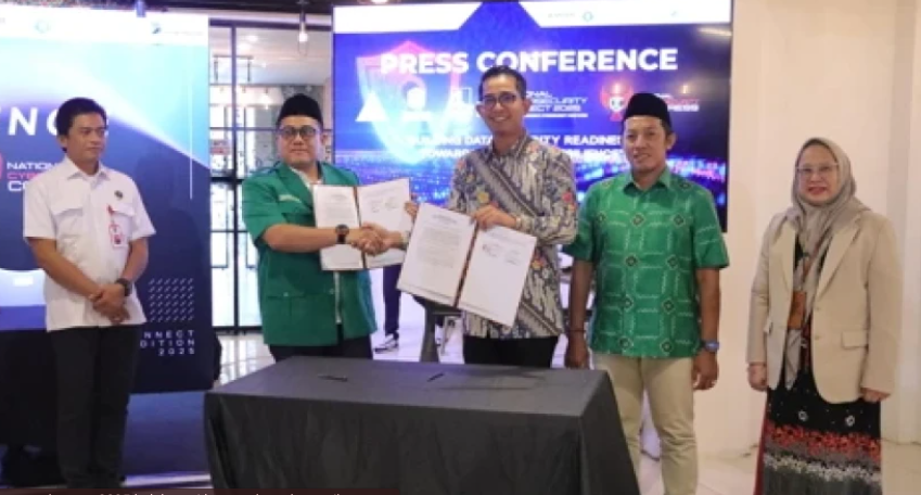 NCC 2025 dan GP Ansor Bersinergi, Perkuat Literasi Siber hingga Pelosok Negeri Sinergi GP Ansor dan NCC, Selasa (5/8/2025) di Jakarta. (Foto: dok. GP Ansor)