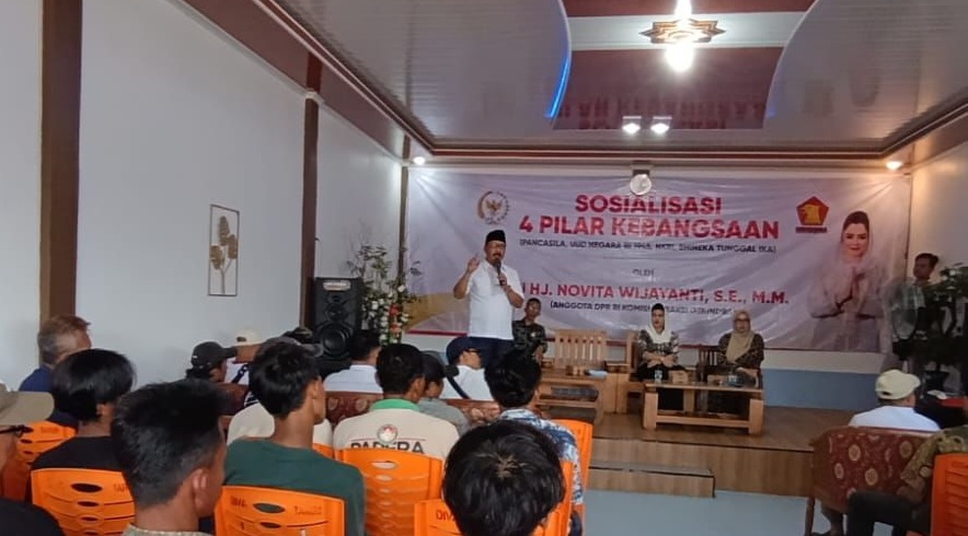 Novita Wijayanti Ajak Warga Perkuat Semangat 4 Pilar Kebangsaan. (Foto/istimewa)