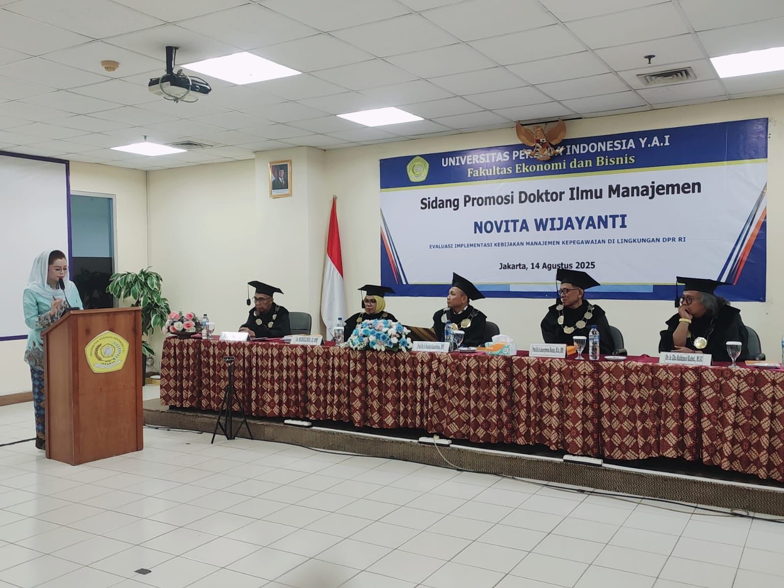 Novita Wijayanti Resmi Raih Gelar Doktor Ilmu Manajemen. (Foto/istimewa)