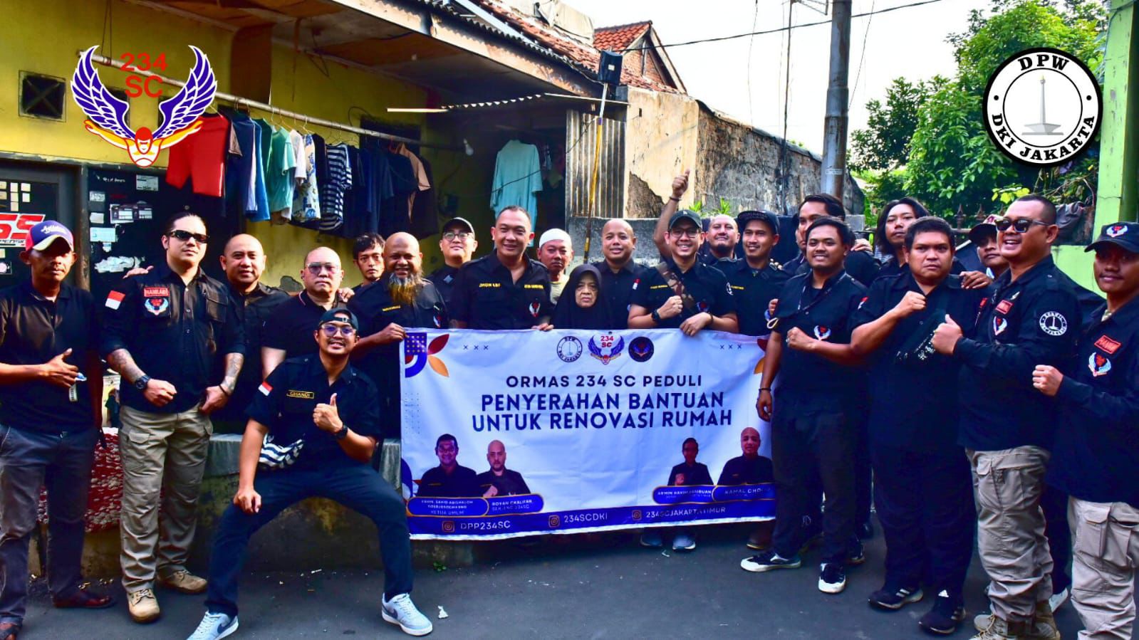 Ormas 234 SC Renovasi Rumah Warga Rawan Bencana. (Foto/Istimewa)