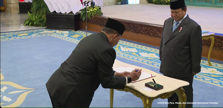 Kepala Badan Otorita Pengelola Pantai Utara Jawa, Laksamana Madya TNI (Purn.) Didit Herdiawan Ashaf. (Foto/Tangkapan Layar)