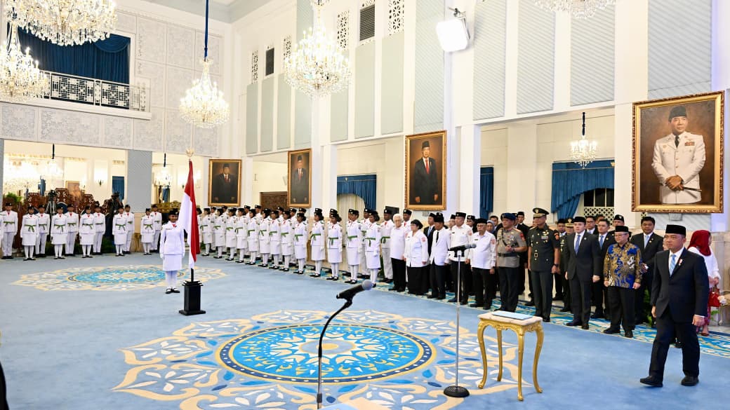 Paskibraka di Istana Negara. (Foto/BPMI)