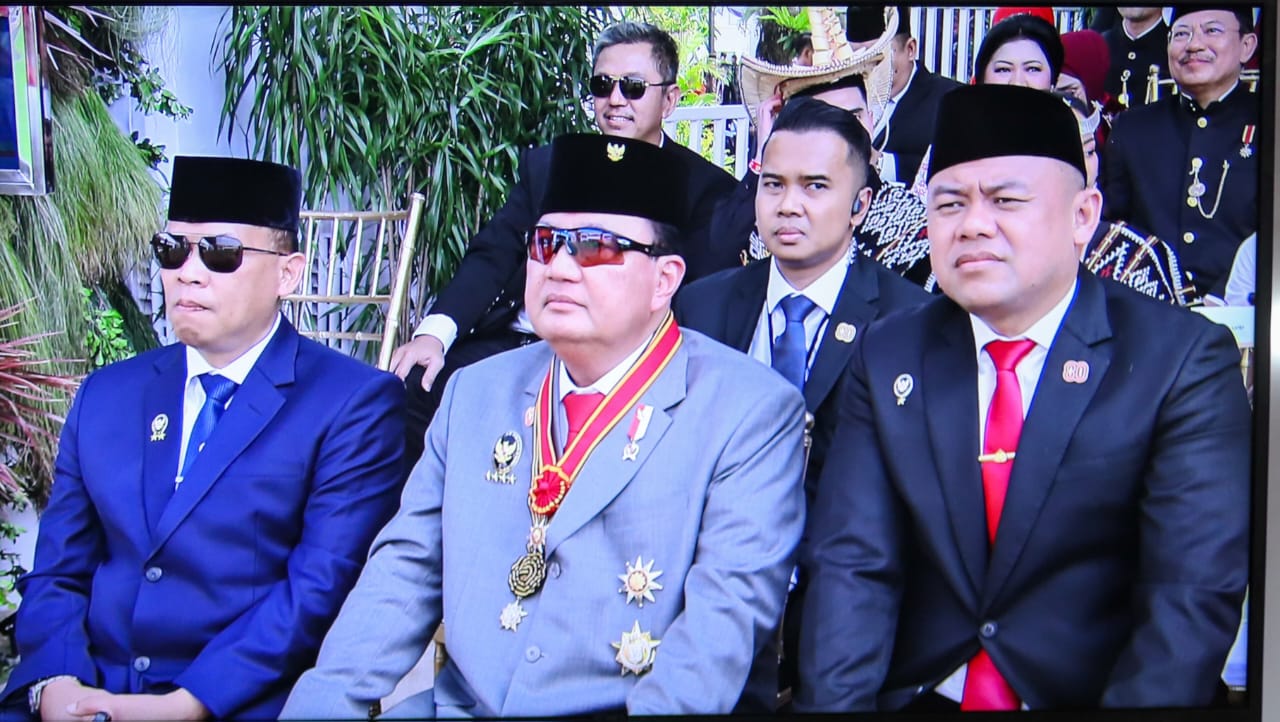 Menko Polkam Budi Gunawan hadiri upacaea Detik-detik Proklamasi Kemerdekaan di Istana Merdeka. (BeritaNasional/Bachtiarudin)