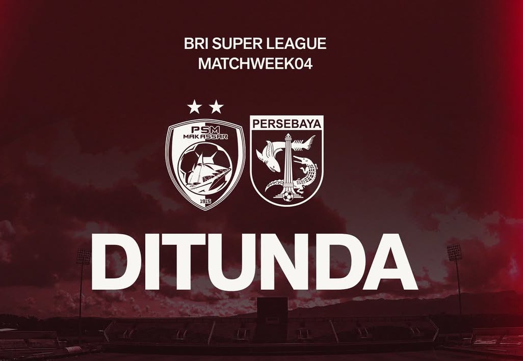 Pertandingan PSM vs Persebaya resmi ditunda. (Foto/PSM)
