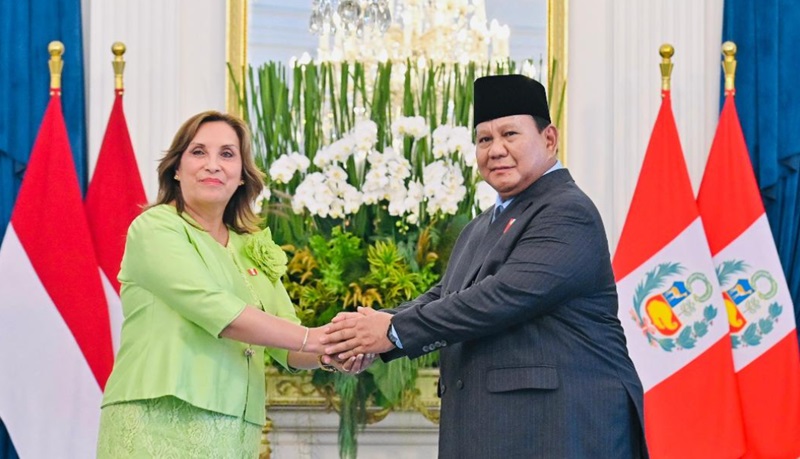 Presiden Prabowo sambut Presiden Peru (Foto/PBMI)