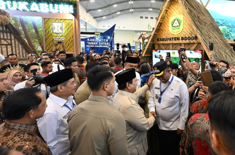 Presiden Prabowo saat membuka APKASI Otonomi Expo 2025 di ICE BSD, Tangerang, Kamis, 28 Agustus 2025. (Foto: Cahyo - Biro Pers Sekretariat Presiden)