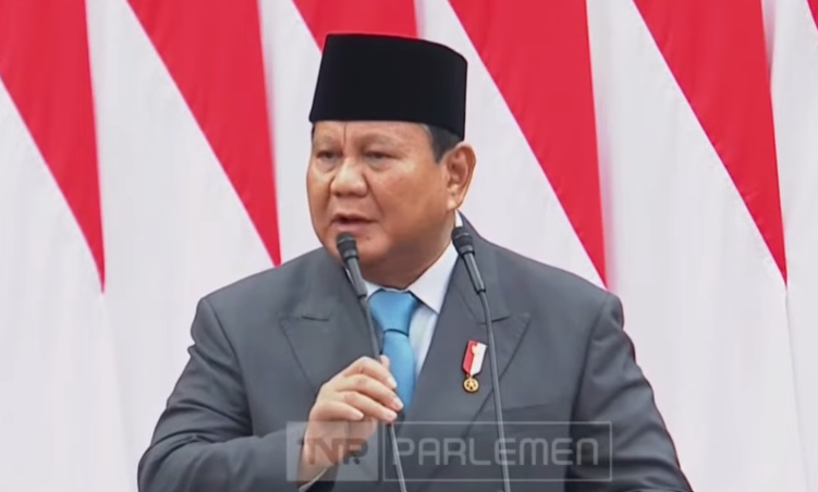 Presiden Prabowo Subianto. (Foto/YouTube)