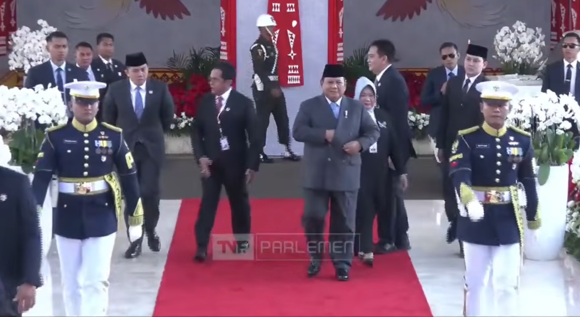 Presiden Prabowo Hadiri Sidang Tahunan MPR 2025. (Foto/Tv Parlemen)