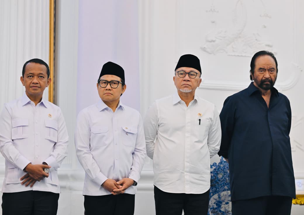 Presiden Prabowo Kumpulkan Ketua Umum Parpol di Istana, Bahas Stabilitas Nasional Momen Presiden Prabowo gelar pertemuan dengan para pimpinan Parpol di Istana. (Foto/Kris - Biro Pers Sekretariat Presiden)